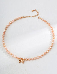 S925 Silver Natural Pearl Necklace