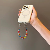 Dumb and cute Shiba Inu | Handmade mobile phone chain short chain Czech glazed double ear chain cute original