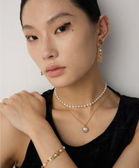 Sterling silver pearl necklace