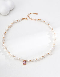 S925 Silver Natural Pearl Necklace
