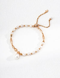 S925 Silver Natural Pearl Bracelet